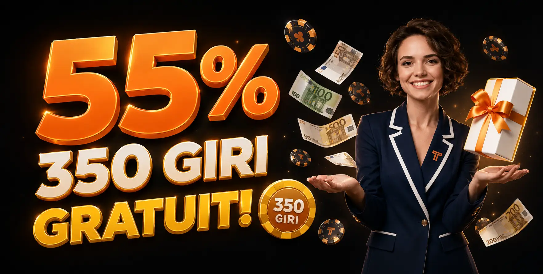 55% + 300 Giri